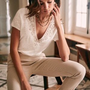 Sézane Clara Trousers FR Size 40, US Size 8, UK 10